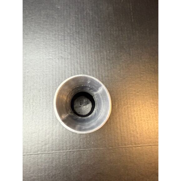 Vtg Metal Pewter w/Brass Floral Overlay Decorative Vase 8.5" Tall Hong Kong - Picture 6 of 8